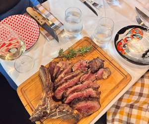 Steak on our table 